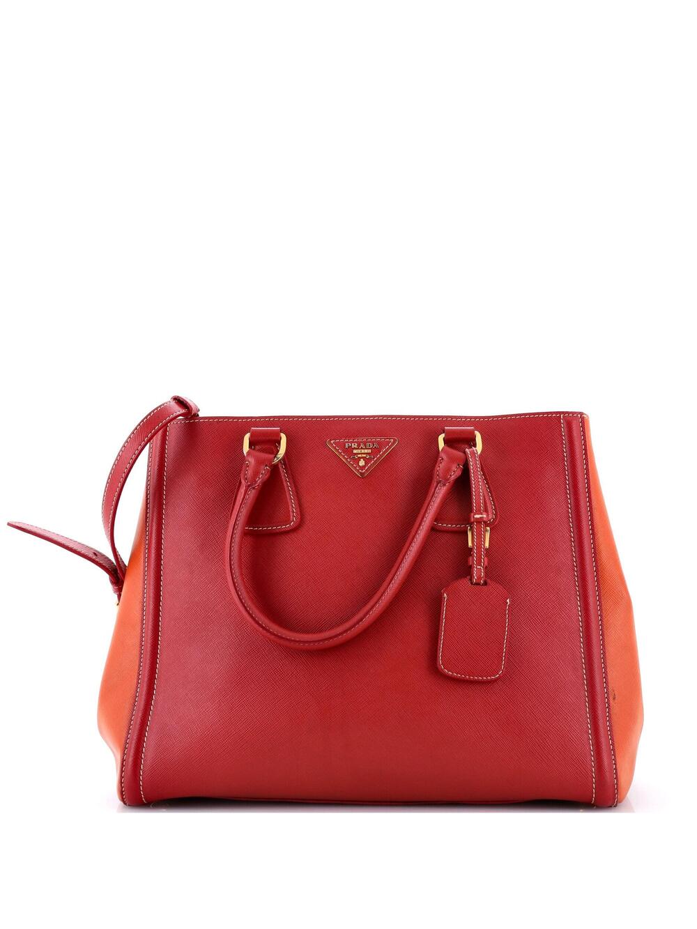 Prada Bicolor Lux Convertible Open Tote #340479P67B